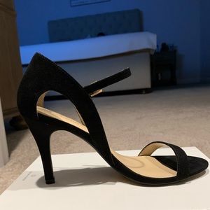 WORN ONCE! Sophisticated Black Suede Heeled Sandal